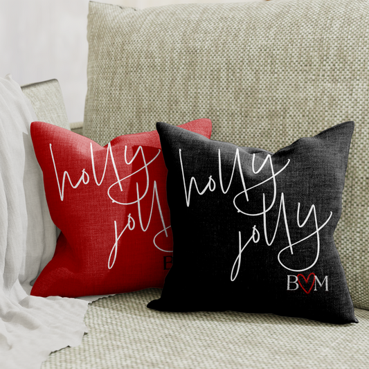 Initials Christmas Pillow Cover A