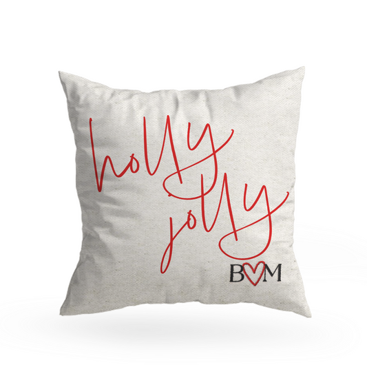 Initials Christmas Pillow Cover A