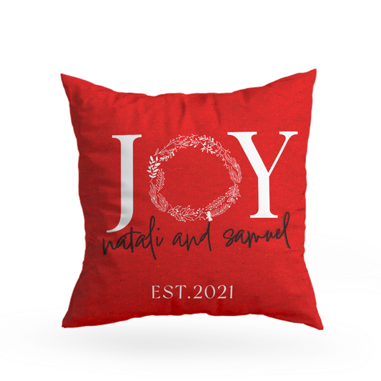 Name Christmas Pillow Cover A