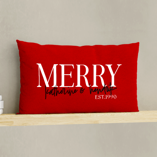 Names Christmas Pillow Cover B