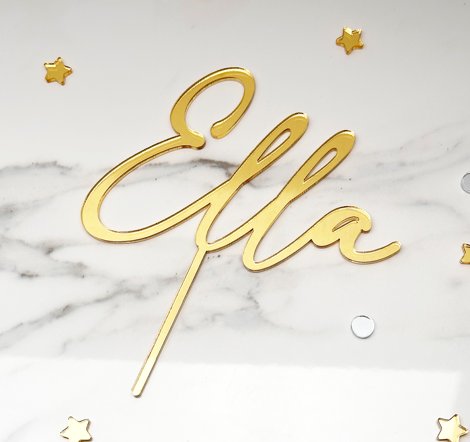 Custom Acrylic Cake Topper Name