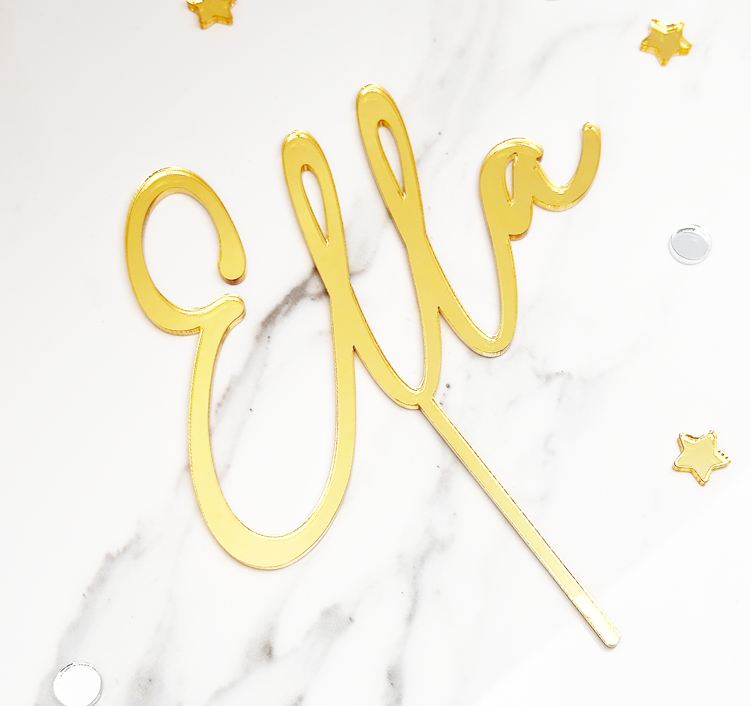 Custom Acrylic Cake Topper Name