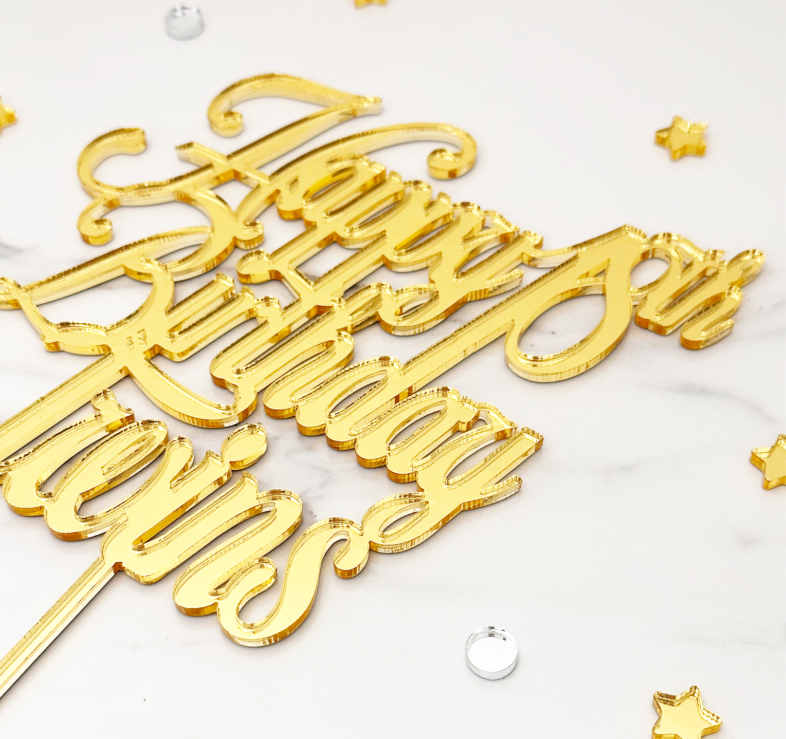 Custom Acrylic Cake Topper