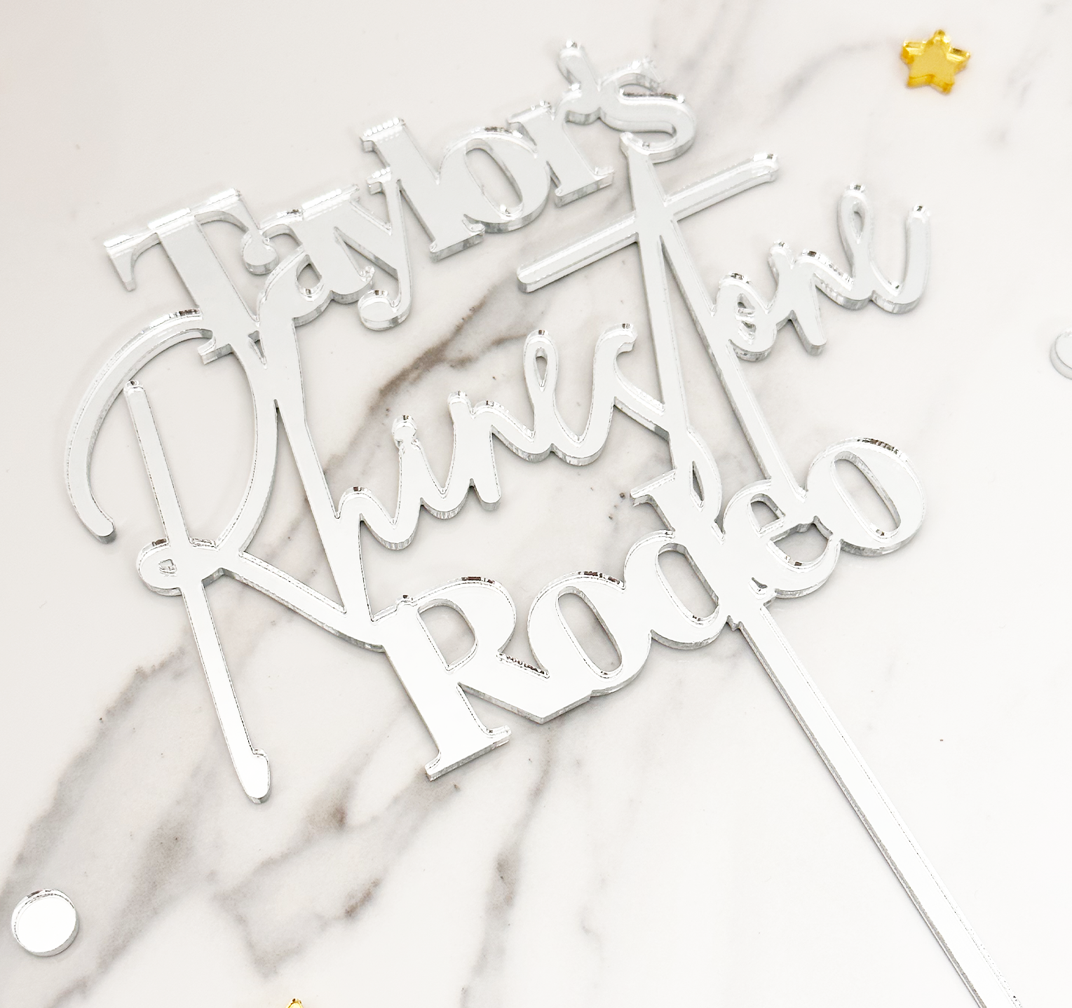 Custom Acrylic Cake Topper