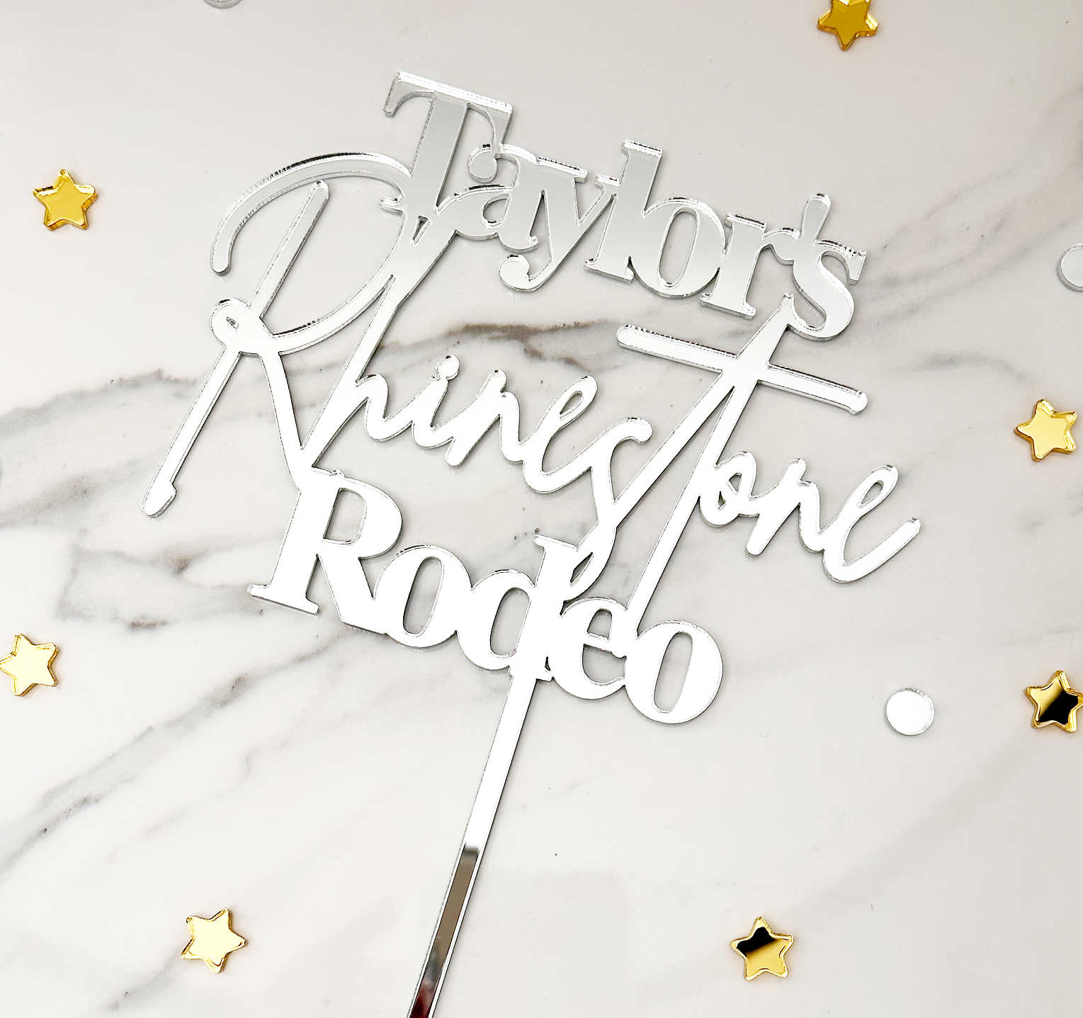 Custom Acrylic Cake Topper